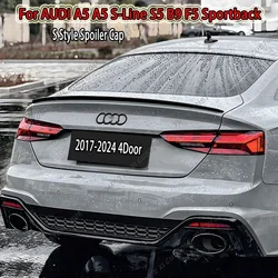 For Audi S5 A5 A5 S-Line B9 F5/F5 Facelift 4Door Sportback 2017-2024 S Style Car Rear Trunk Boot Lip Spoiler Wing Spoiler Cap