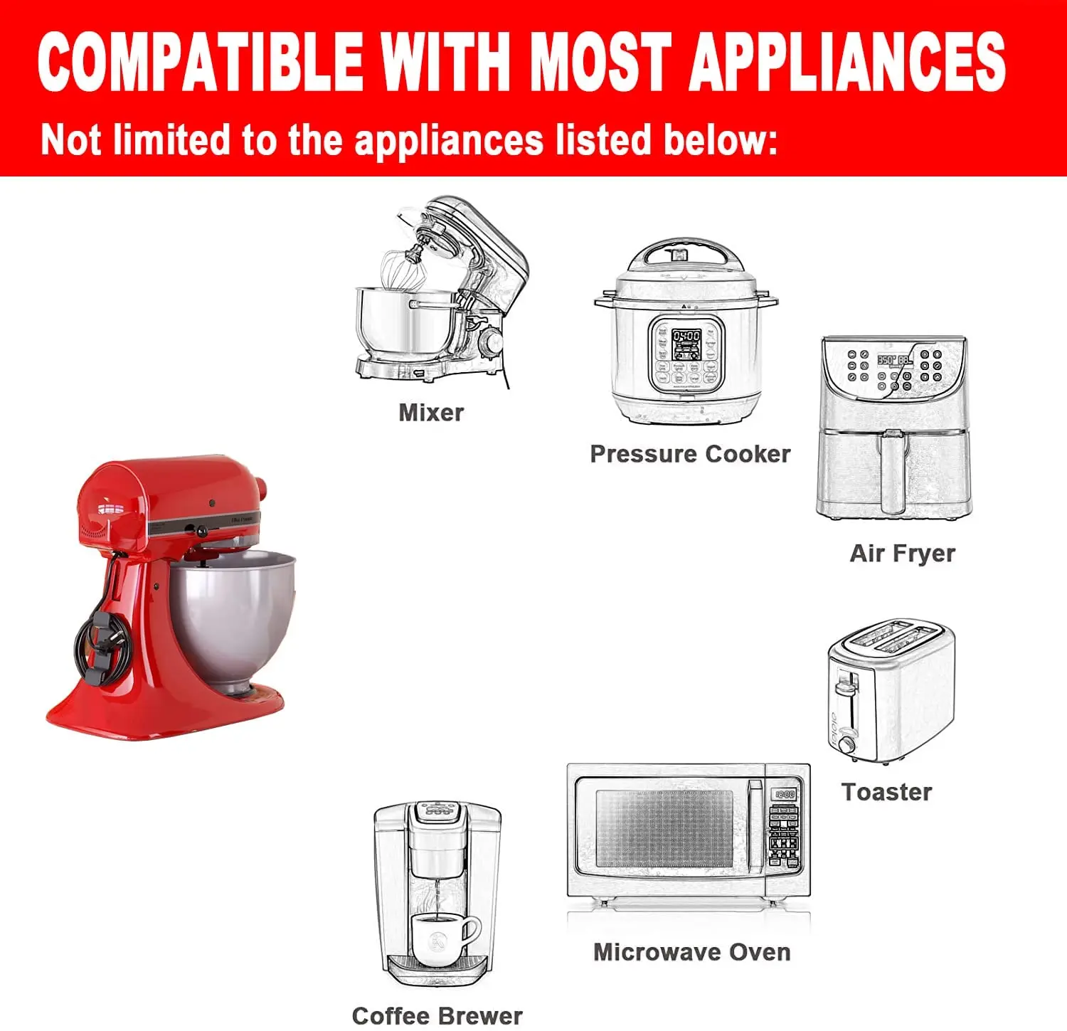 Kabel Organizer Kabel Management Clip Kabel Lagerung Halter Keeper Wrapper Wickler Für Air Friteuse Kaffeemaschine Küchengeräte