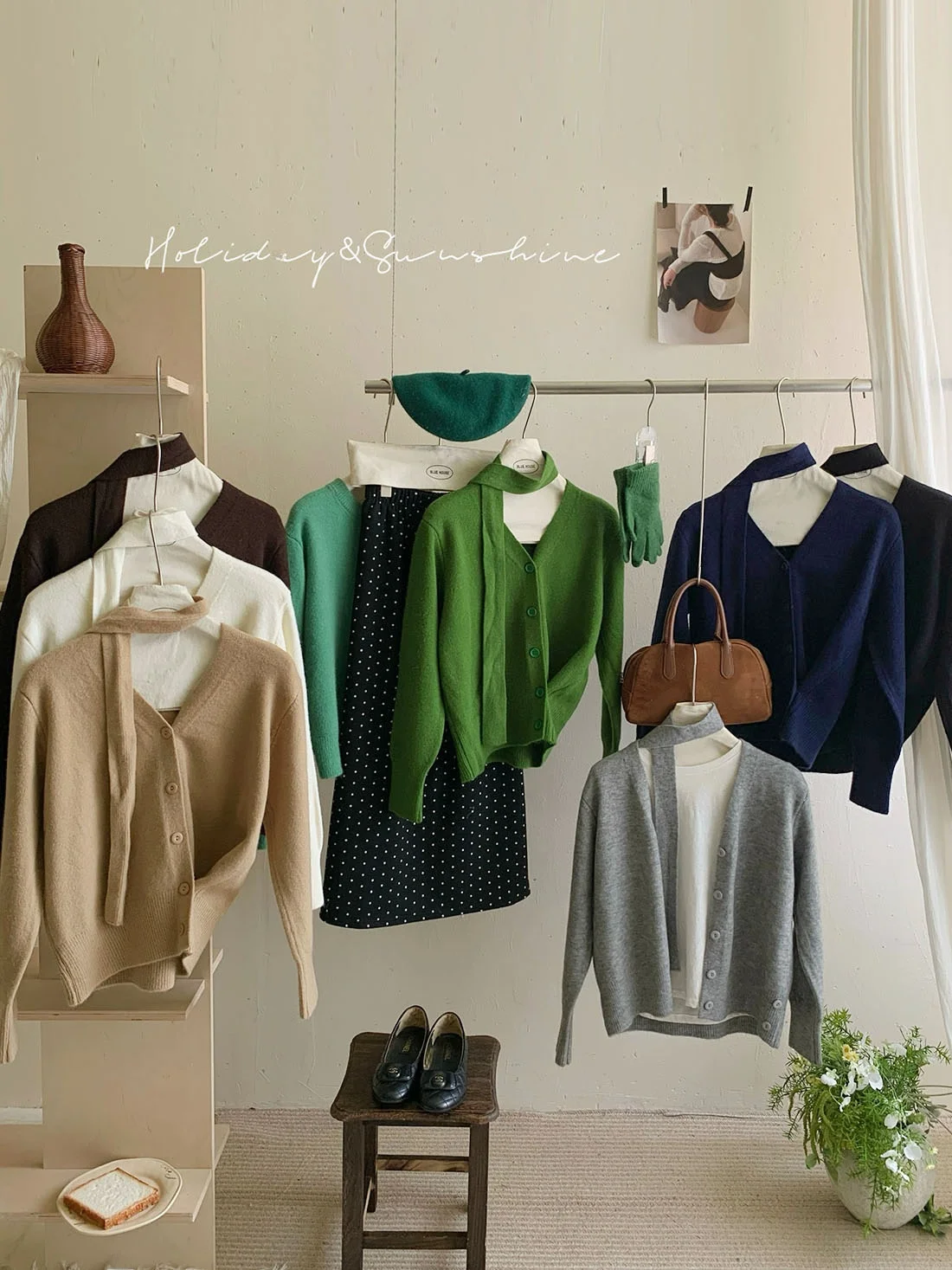 Slim Fit V-Ne Strickpullover Mantel Damen Herbst Winter Faion Taille-Cinching Side-Bule Long Sve Cardigan