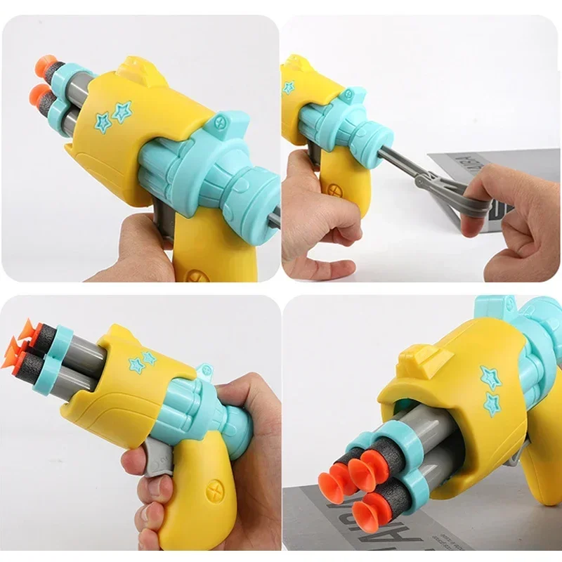 Radish Soft Bullets Guns Children'S Toy Guns Model Fidget Toy for Kids Adults Stress Relief Toy Children Decompression Gift