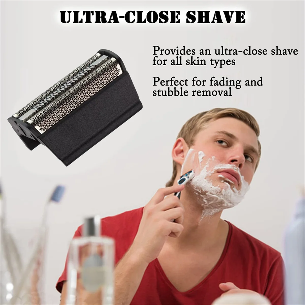 ABKR 30B احباط و القاطع استبدال رئيس لسلسلة براون 3 199s1 4747 4737 5745 ماكينة حلاقة كهربائية رؤساء غطاء شبكي