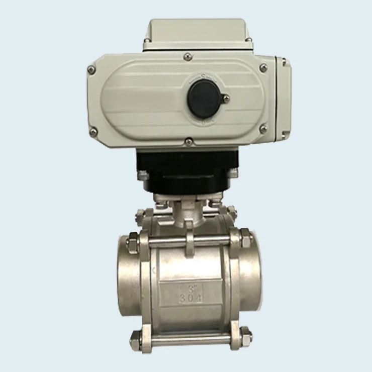 Dc12v Dc24v Ac220v Electric Ball Valve 2 Way Upvc Pvc Pp 25 50mm Water Plastic Motorized Ball Valve With Electric Actuator Valve