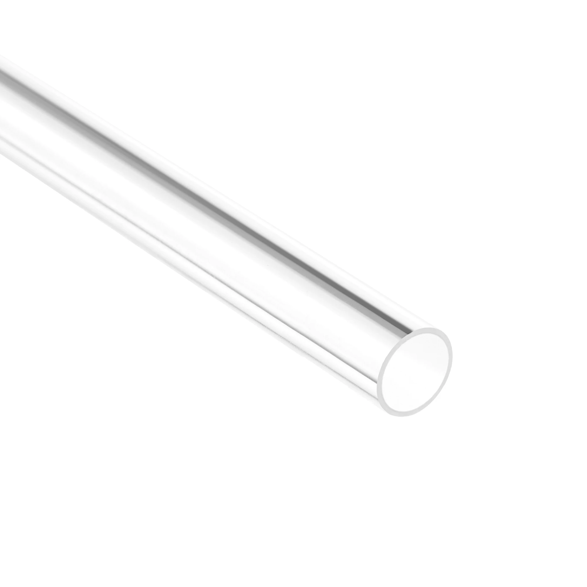 1/2Pcs 0.5m/0.6m Clear Rigid PVC Pipe Round Tube Tubing