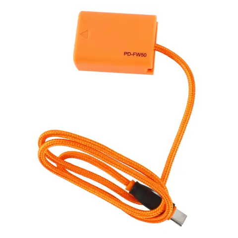ZGCINE NP-FW50 Dummy-batteri med typ-C PD-nätkabel 60 cm lång ersättning för Sony A7/A7M2/A7R2/A7S2/A6000/A6300/A6500 6 best sales Sony A7M2 - №5