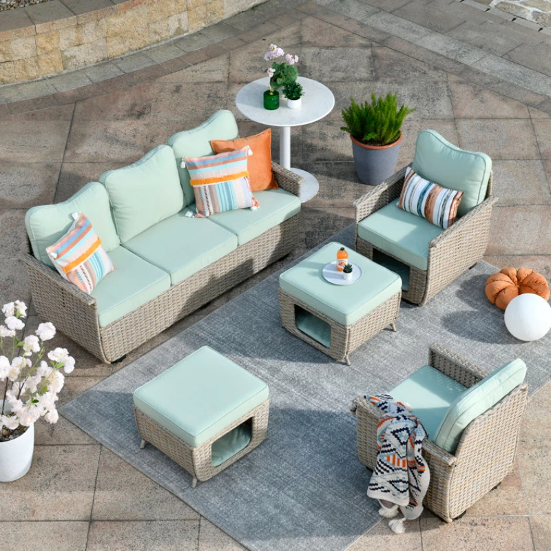 Modern Sofa Sets Couch Sofas Person Loveseat Lounge Set Garden Patio Furniture Outdoor Living Luxury Street 1-person Room Single