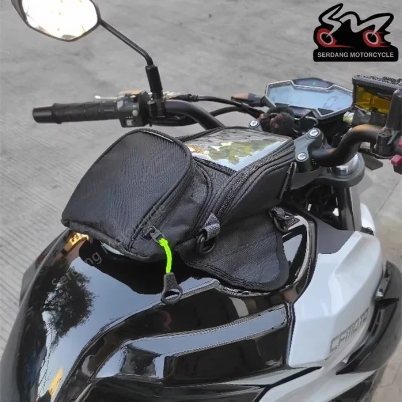 Motorcycle Fuel Tank Bag Touchable Navigation Magnet bag Motorbike Dust Bag Motorcycle Rider Satchel Pack Equipment image 3
