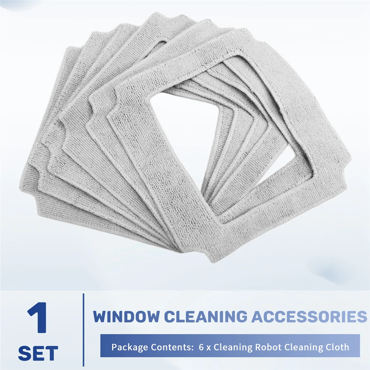 Y02A6PCS Window Cleaning Robot Mop Cloth Cleaning Rag Towel Dust Cloth Cleaning Cloth for LIECTROUX YW910