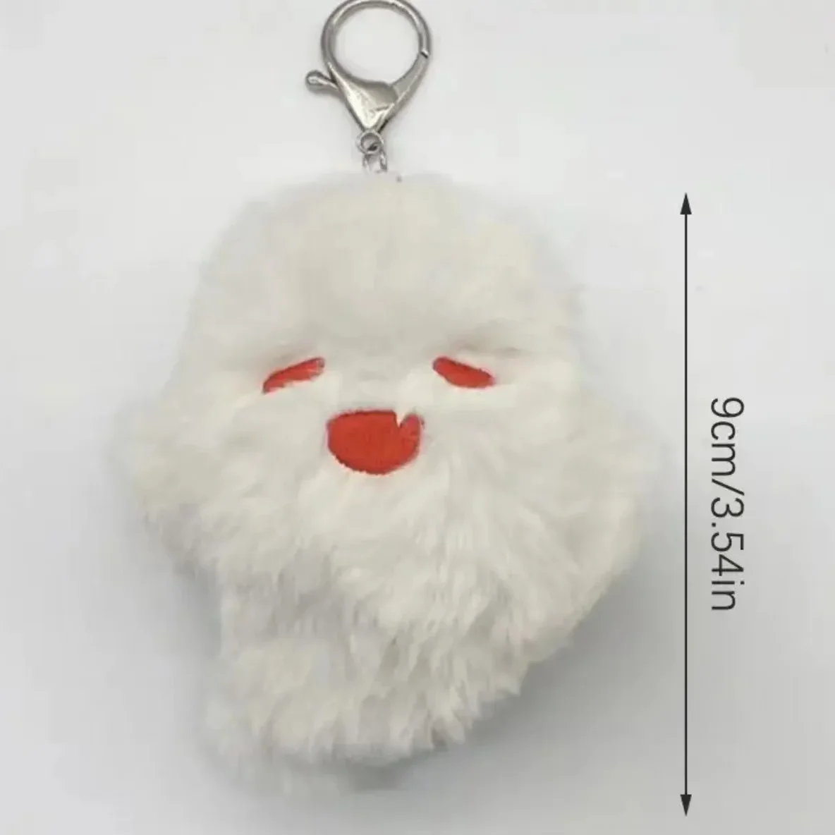 سلسلة مفاتيح تأثيري Genshin تأثير Hutao ، قلادة شبح للجنسين ، حلقات مفاتيح دمية قطيفة ، إكسسوارات حلقات المفاتيح