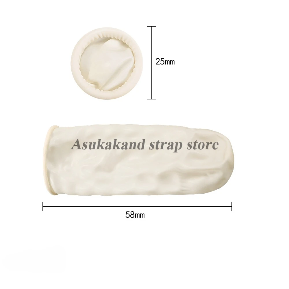 100 قطعة المطاط الأبيض سرير الاصبع ساعة طقم تصليح اللاتكس المتاح واقية غطاء للأصابع الغبار واقية غطاء للأصابع ساعة اكسسوارات