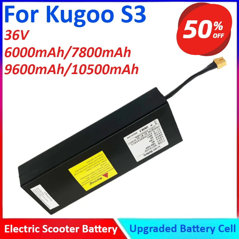 

36V 6000mAh/7800mAh/9600mAh/10500mAh Electric Scooter Battery For Kugoo S3 High Quality