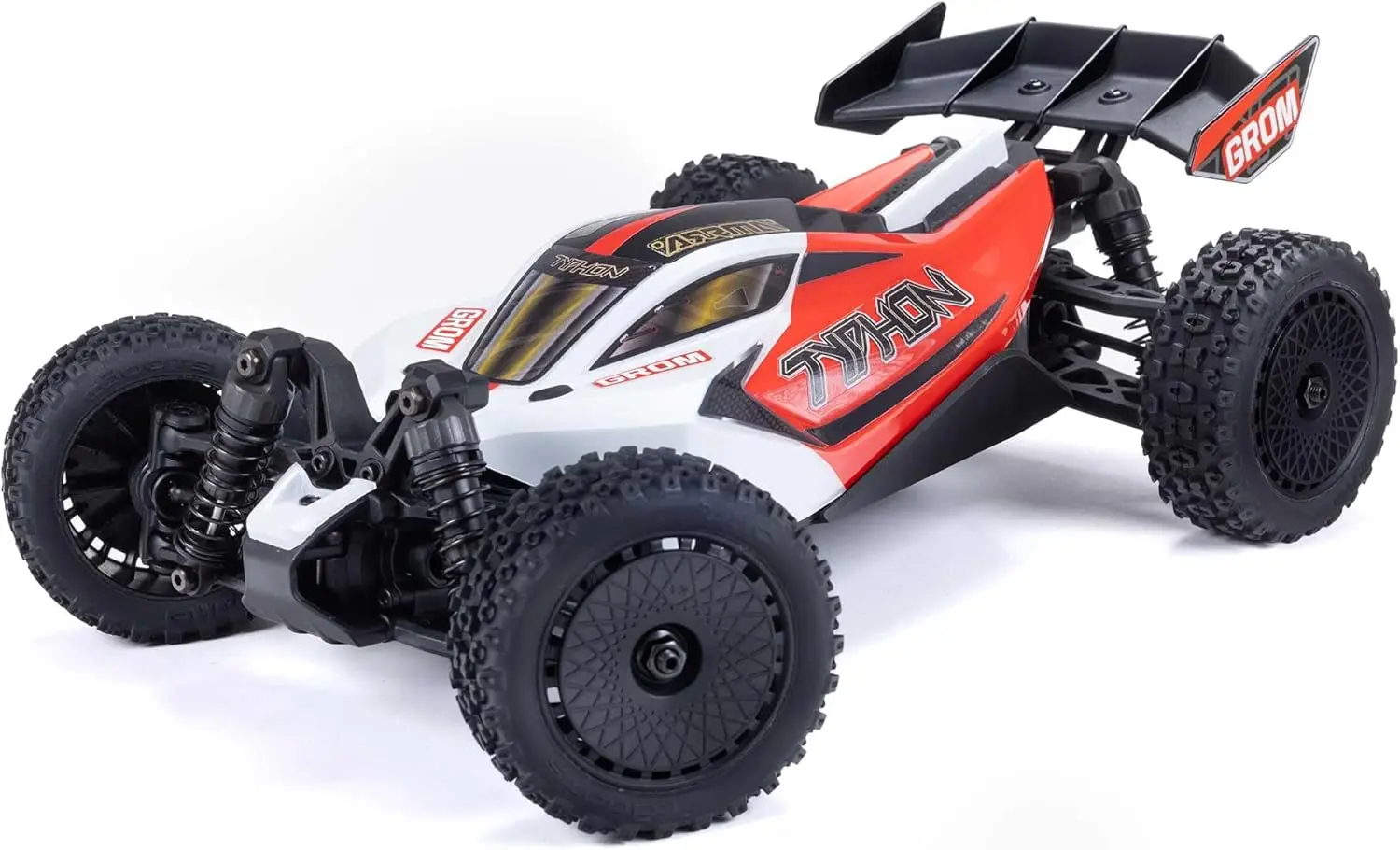 RC Car Typhon GROM 4x4 Smart Small Scale Buggy RTR with Battery & Charger Red/White ARA2106T2