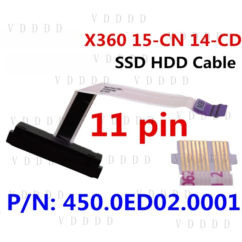 PP SSD HDD Hard Drive Cable Connector For HP ENVY X360 15-CN 14-CD  450.0ED02.0001