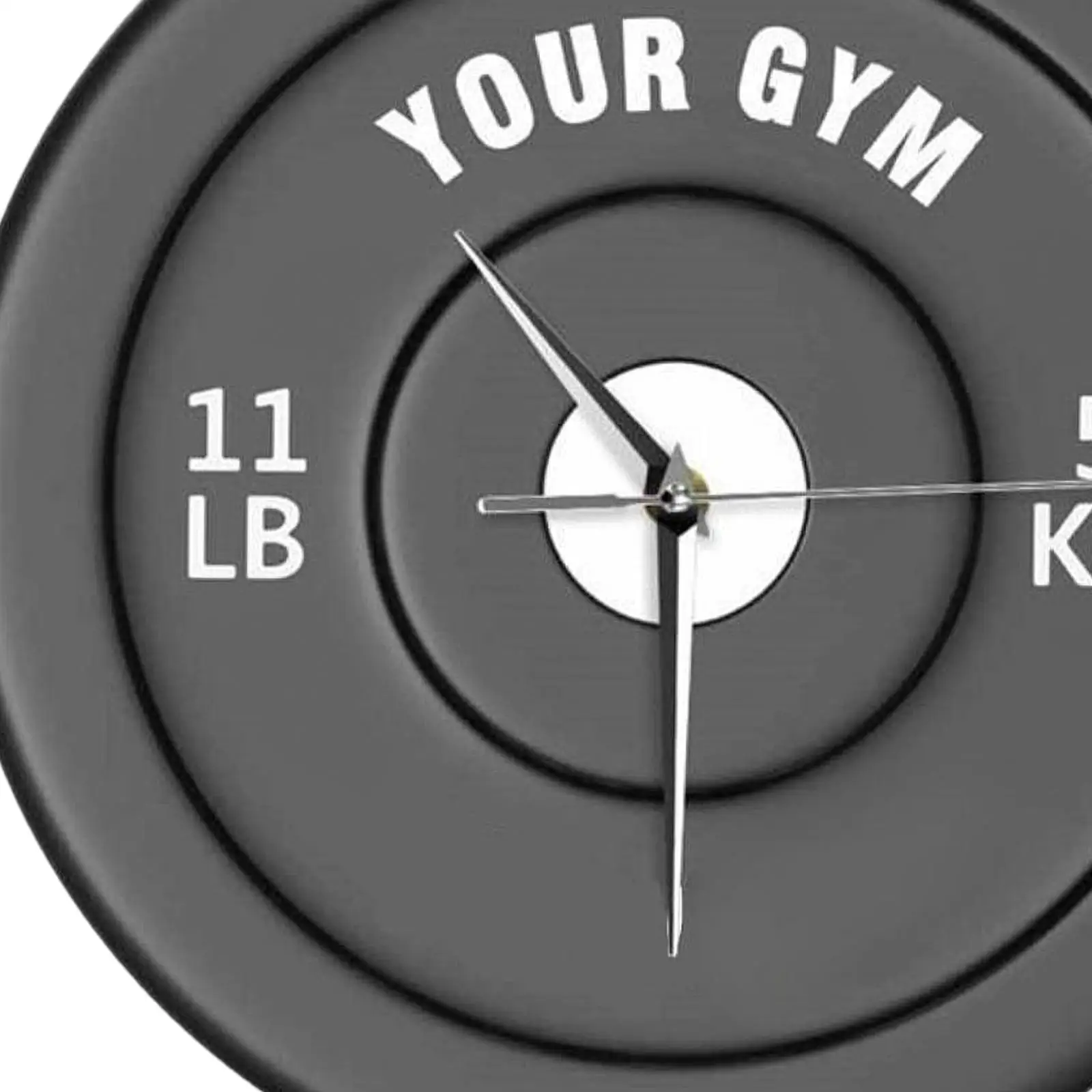 Barbell Wall Clock Gym Clock Fitness Sport Stylish 30cm Mute Bodybuilding Round