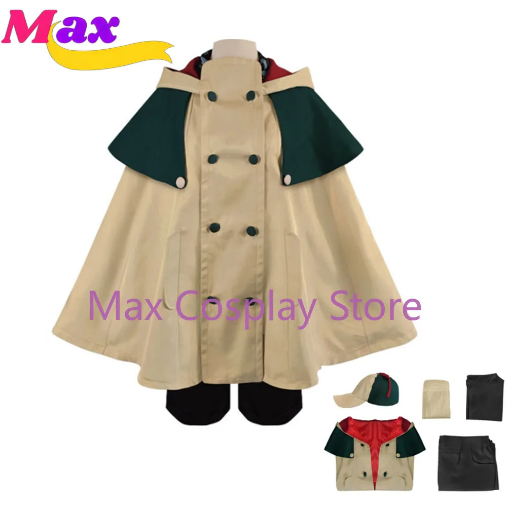 Max Koharu Hondo Cosplay Costume Jacket Hooded Cloak Hat Anime Role Play Uniform Halloween Christmas Carnival Full Set