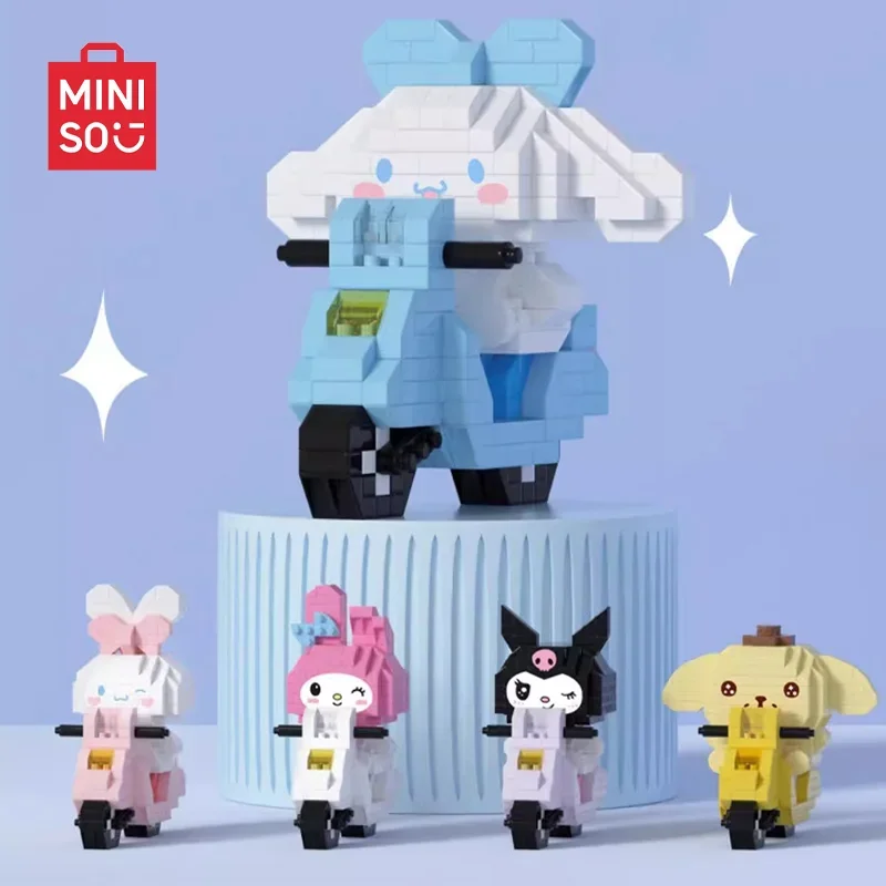 

MINISO Kawaii 3D мультфильм одинаковые игрушечные блоки Melody Cinnamoroll Kuromi классические простые новые коллекционные игрушки детский рождественский подарок