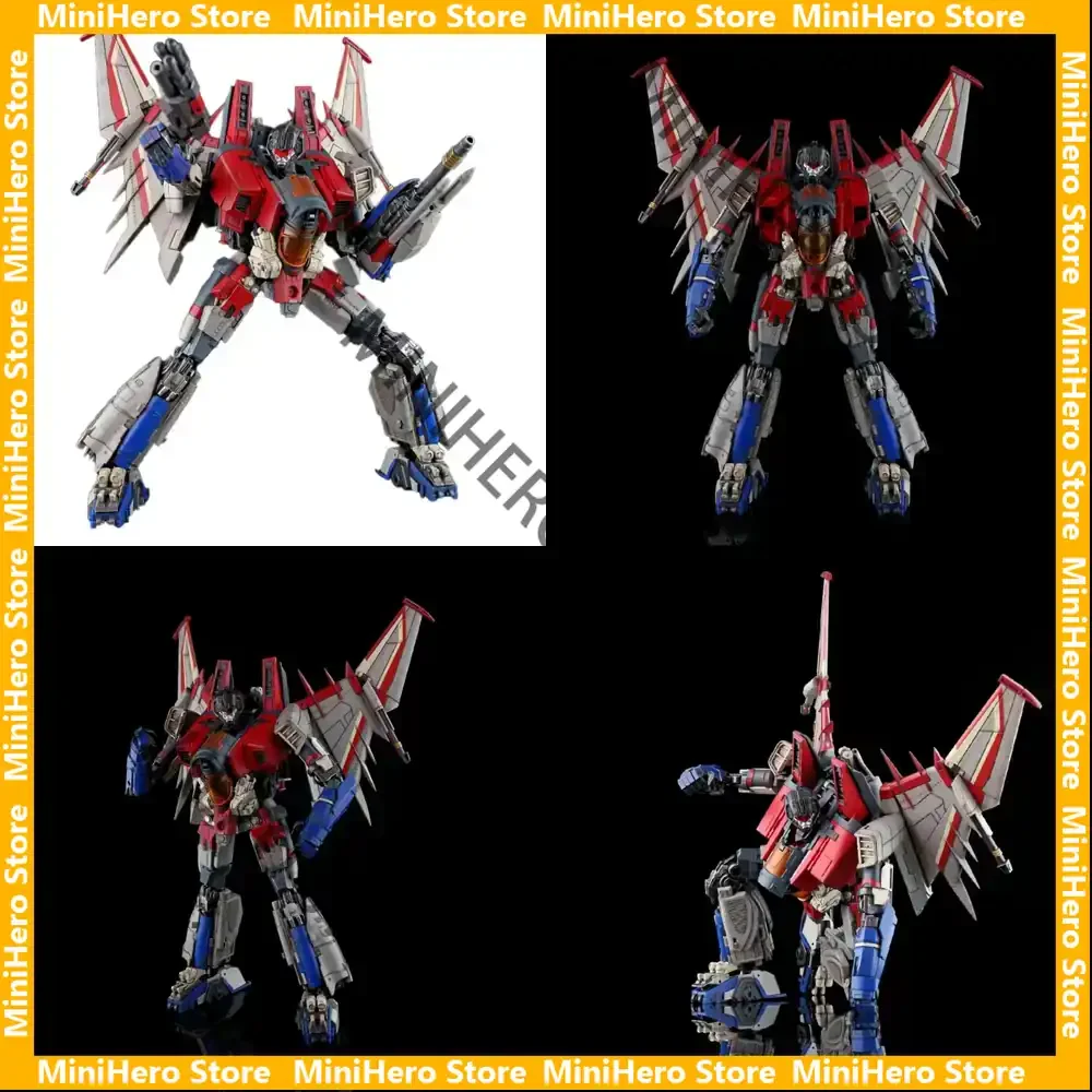 

In Stock Original Transformers Blitzwing Starscream Red Spider Action Figure 1:18 Diecast Metal Robot Cyberfactory