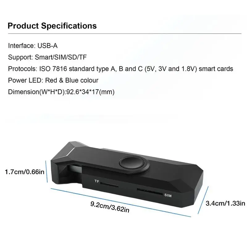 Mobile Phone Card Reader High-Speed TF Card Reader Smart Memory Card Reader USB Card Reader For Tablet Computer Mobile Phones
