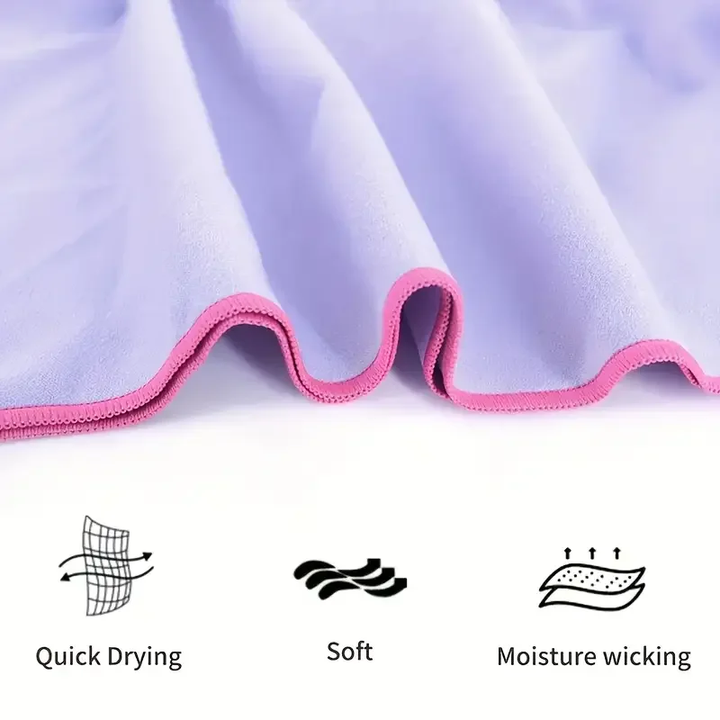1 Stück saugfähiges und schnell trocknendes Mikrofaser-Reisehandtuch, schnell trocknend, superweich, kompakt, Sporthandtuch, Campinghandtuch – Detail 3