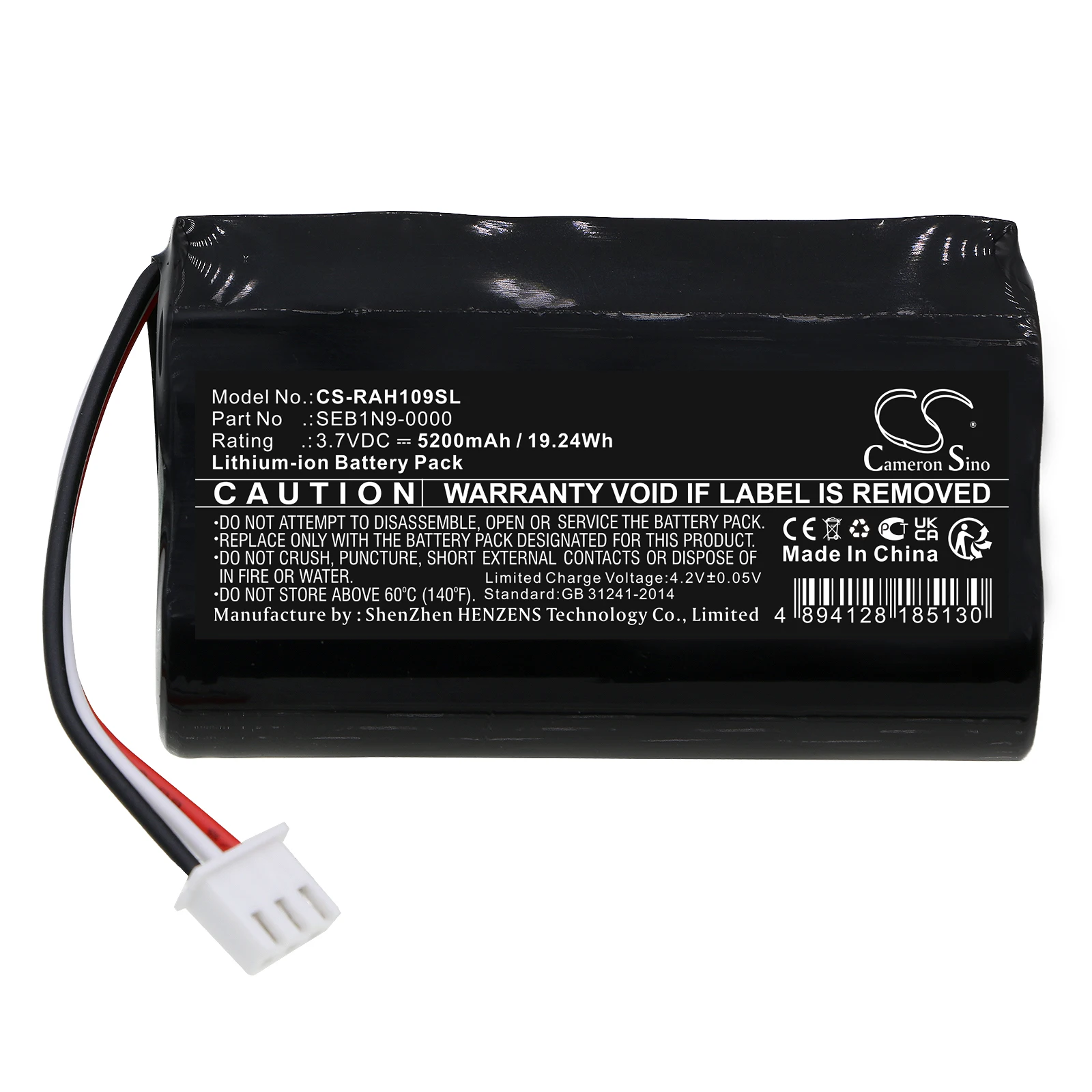 

Li-ion Alarm System Battery for Ring,3.7v,5200mAh,Alarm Home Base Station,4HB1U9-0EN0,SEB1N9-0000