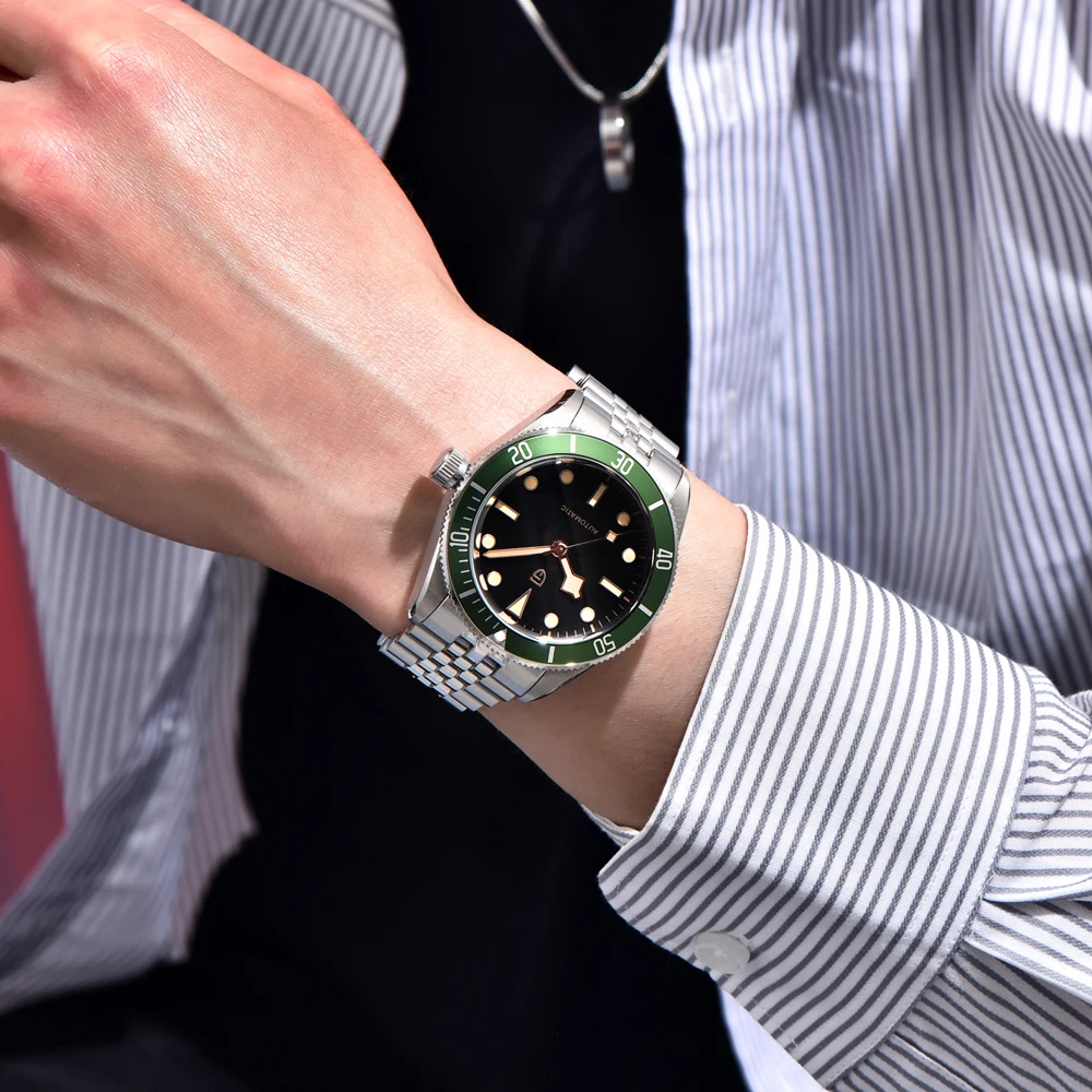 PAGANI DESIGN 2025 new watch men's NH35A movement retro luxury mechanical men's watch sapphire glass stainless steel men's watch