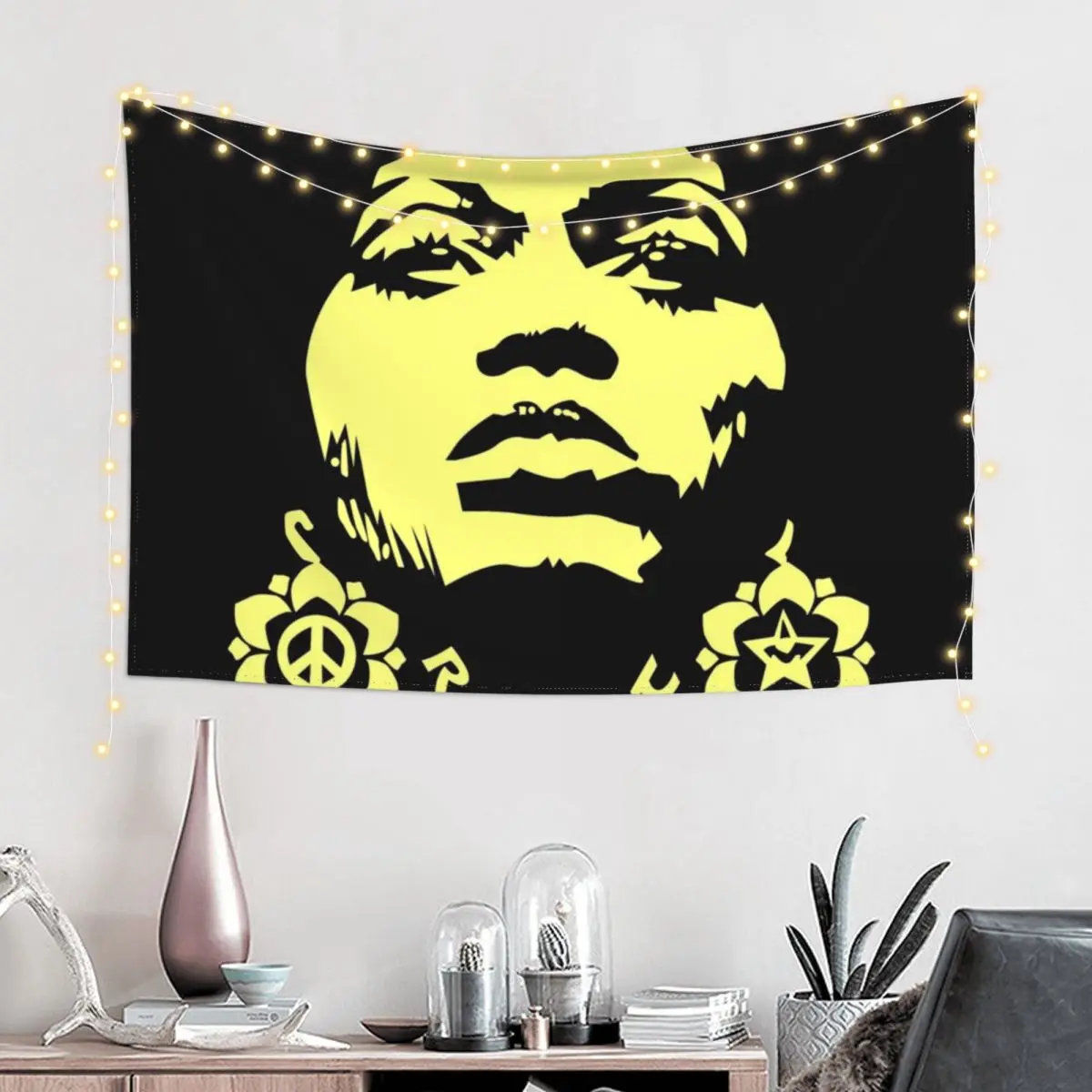 Angela Davis Tapestry Anime Decor Wall Hanging Wall Aesthetic Room Decor Tapestry