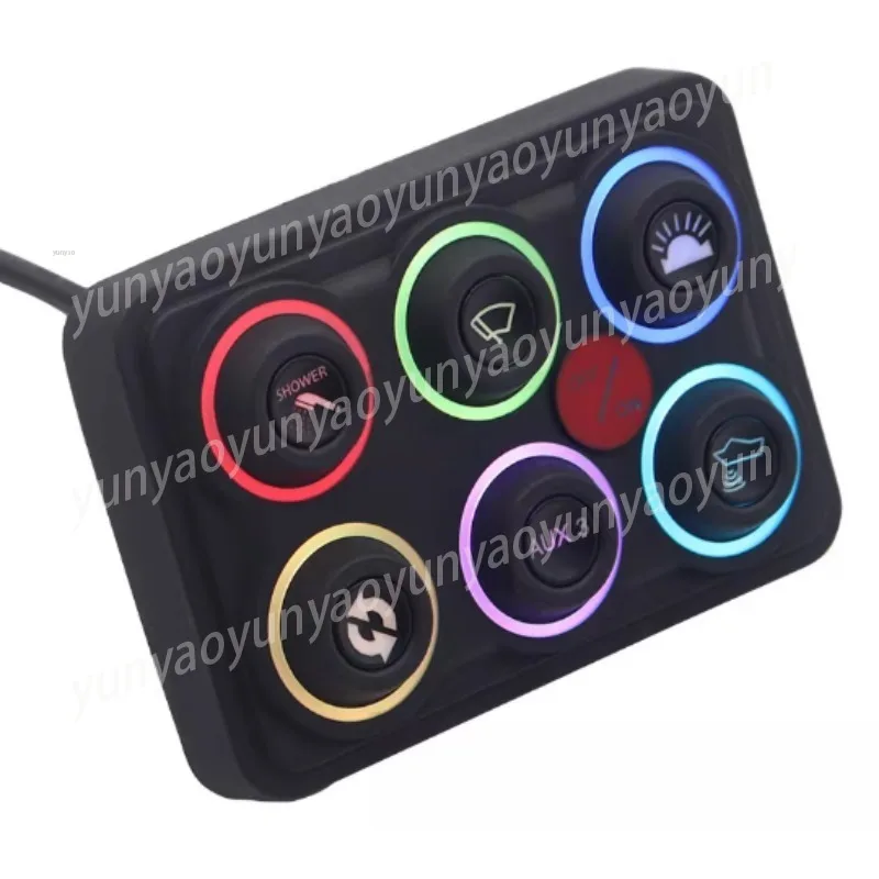 

Круглая сенсорная панель управления R-Touch, 6 независимых кнопок для автодомов, внедорожников, кемперов и морского транспорта