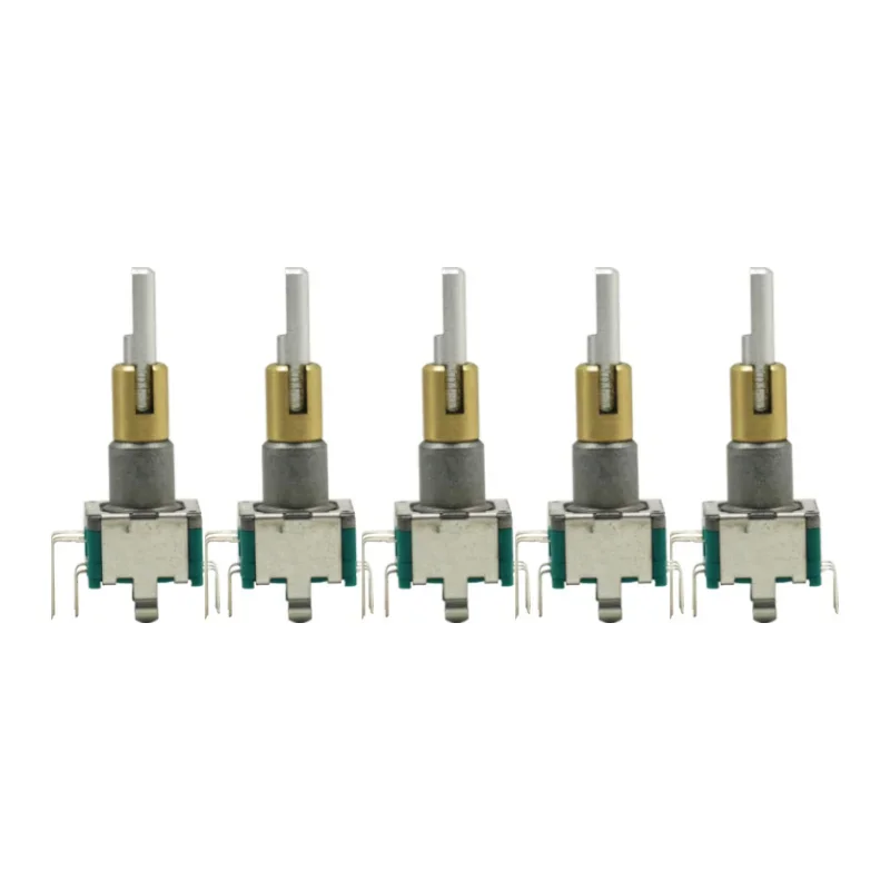 5PCS EC11EBB24C03 Dual Axis Encoder With Switch 30 Positioning Number 15 Pulse Point Handle 25Mm