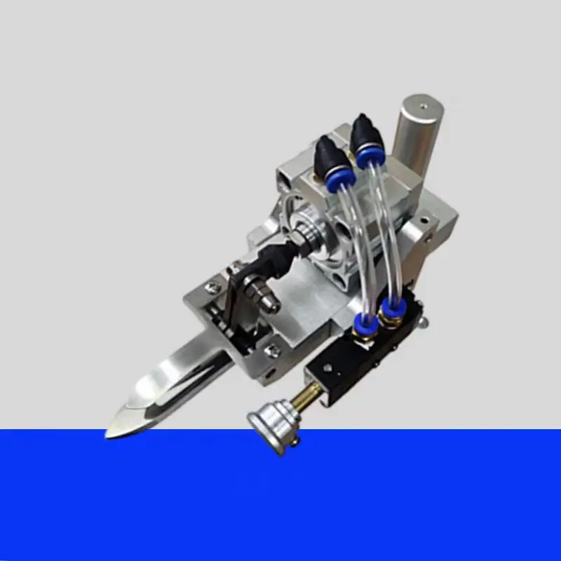 Pneumatic ear trimming device, semi-automatic pants cutting earphone pants climbing machine, clothing factory trimming