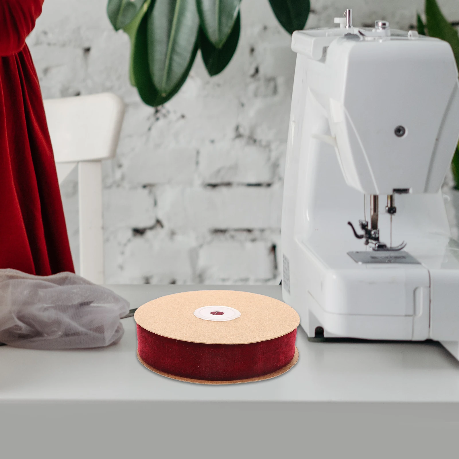 

Flocking Ribbon for Presents Wrapping Vintage Christmas Jeweled Fabric Ribbons Green Cloth Accessories DIY Wedding Gifts