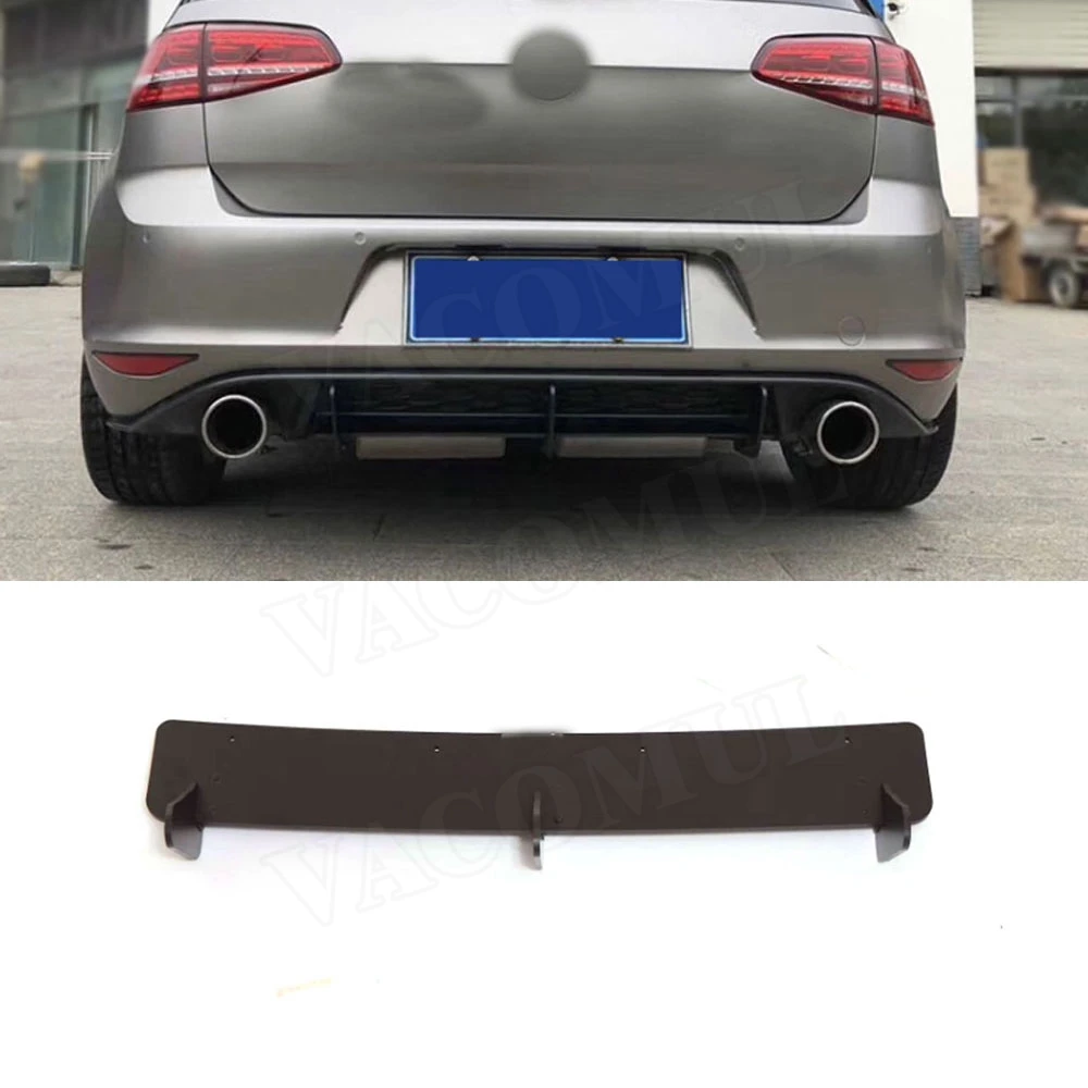 

VACOMUL ABS Rear Lip Diffuser Trim Cover For Volkswagen VW Golf VII MK7 7.5 GTI R Fins Shark Style Back Bumper Guard