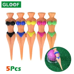 T-shirt da Golf da 3 pollici per donna calda Bikini Sexy da 5 pezzi