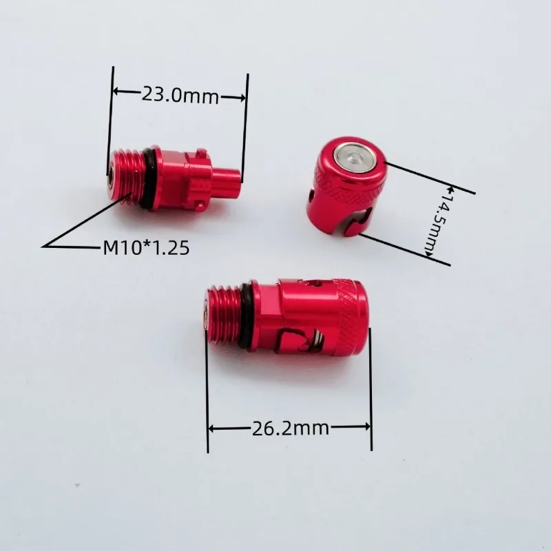 AN3 Universal Motorcycle Brake Line Quick Disconnect Fitting, Aluminum Alloy Brake Hose Bleeder Valve