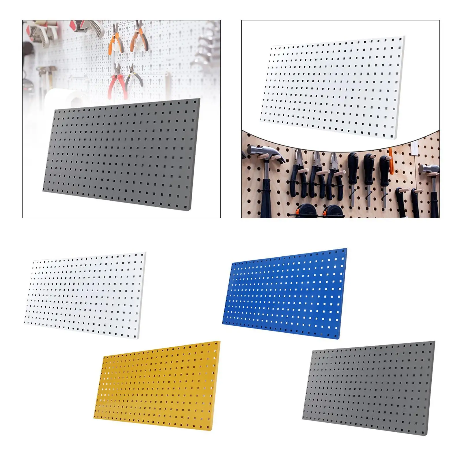 Imagem -03 - Painel de Parede Pegboard para Workbench Garage Organization Tool Organizer Tool Parts Craft 35 x 18