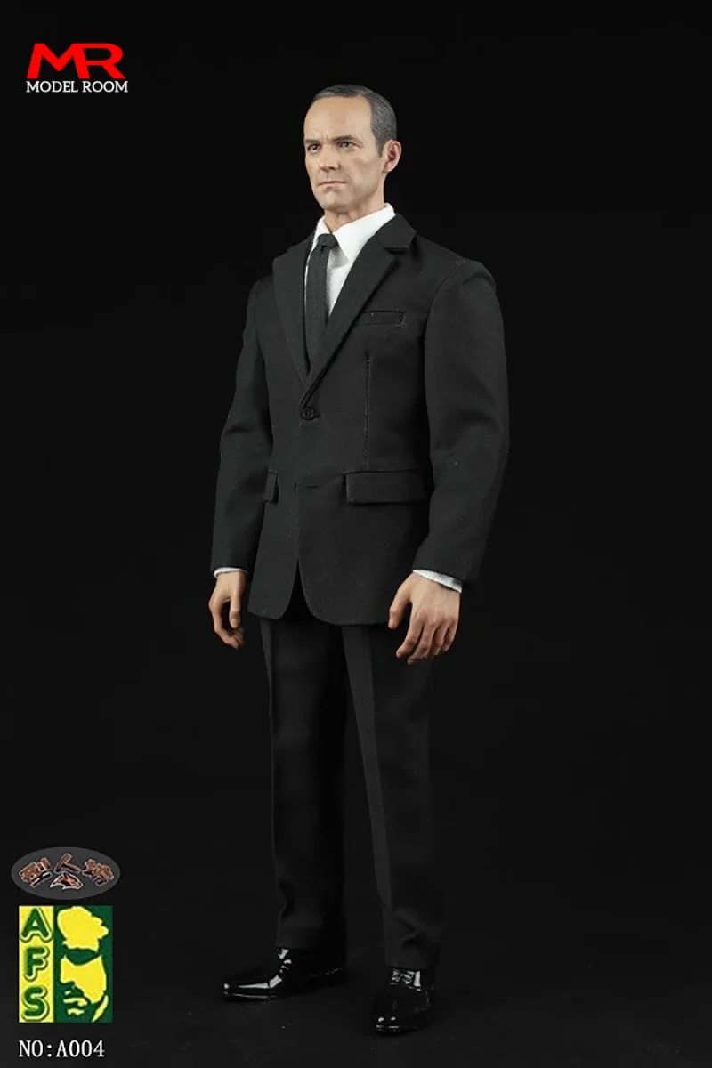AFS A004 1/6 Scale Male Black Suit Clothes Model  For 12