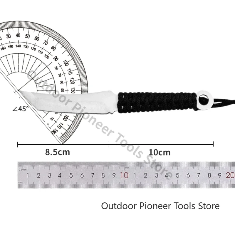 2024 nuevo cuchillo recto pequeño para acampar + funda, cuchillo de caza de supervivencia multifuncional portátil, cuchillo pequeño afilado de alta