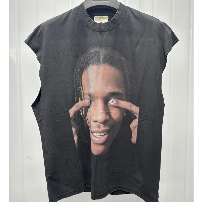 2026 Black Men's Women's Loose Fitting Casual Cactus Jack T-Shirt High Quality Summer Round Neck Printed Tops