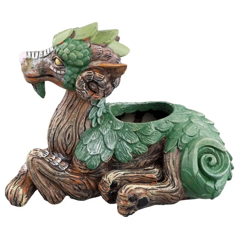 AEE2-Fantastic Animals Plant Pots Plant Pots Garden Statue Resin Gifts For Nature Lovers