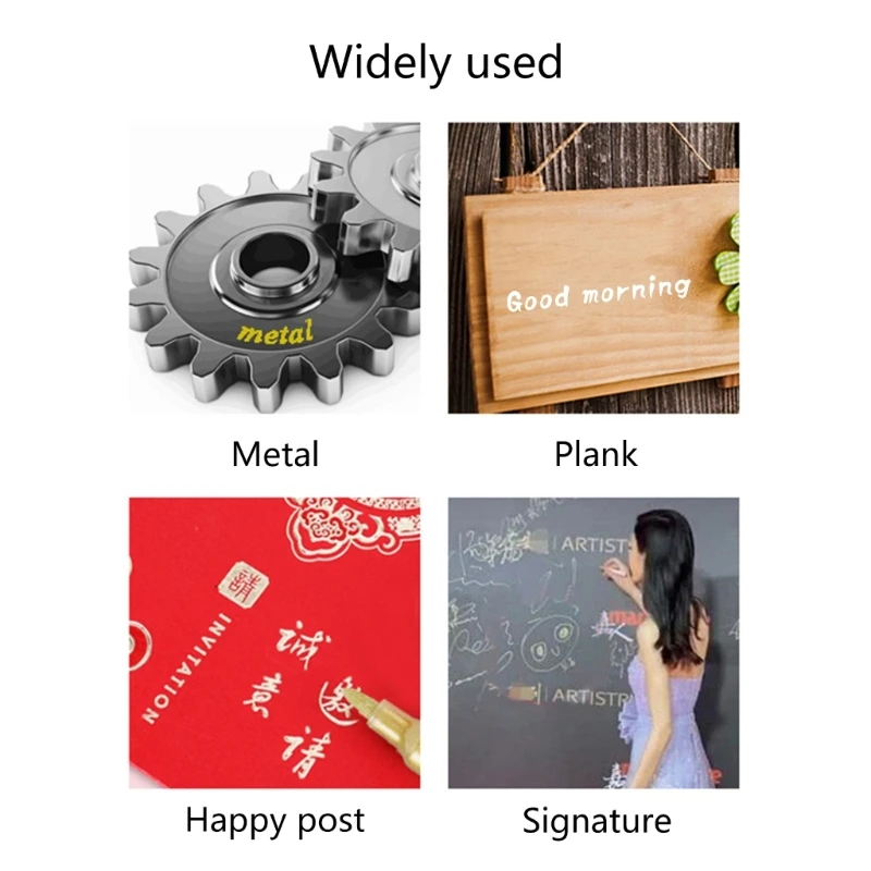 Rotuladores permanentes metálicos impermeables, bricolaje, Molde resina epoxi, dibujo Color, suministros para estudiantes,