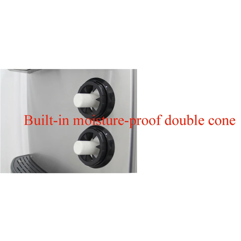 Máquina comercial de helados suaves, equipo de refrigeración Vertical de acero inoxidable, totalmente automática, 220V/110V