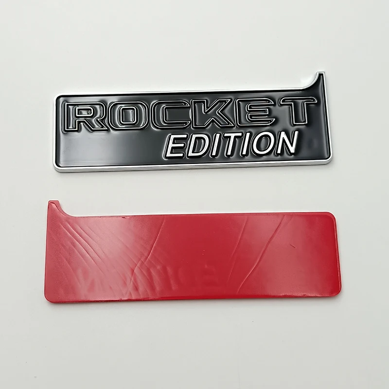 3D ABS Block ROCKET EDITION Emblem Nameplate Fender Side Badge Car Trunk Sticker For G Class W463 W464 G500 G63 Accessories