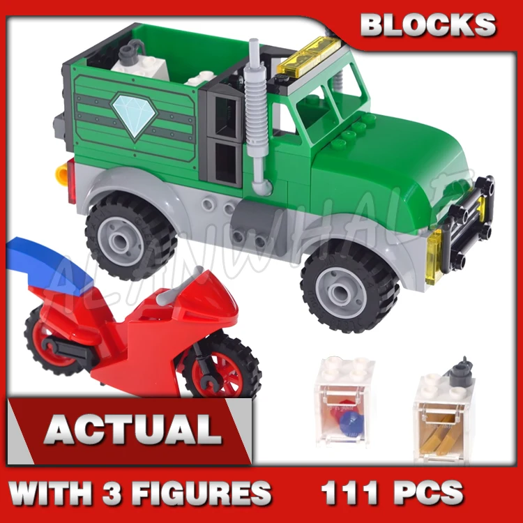 111pcs Super Fighter Spider Trucker Robbery Vulture Truck Jewels 11497 Building Blocks Toys Compatible With Model