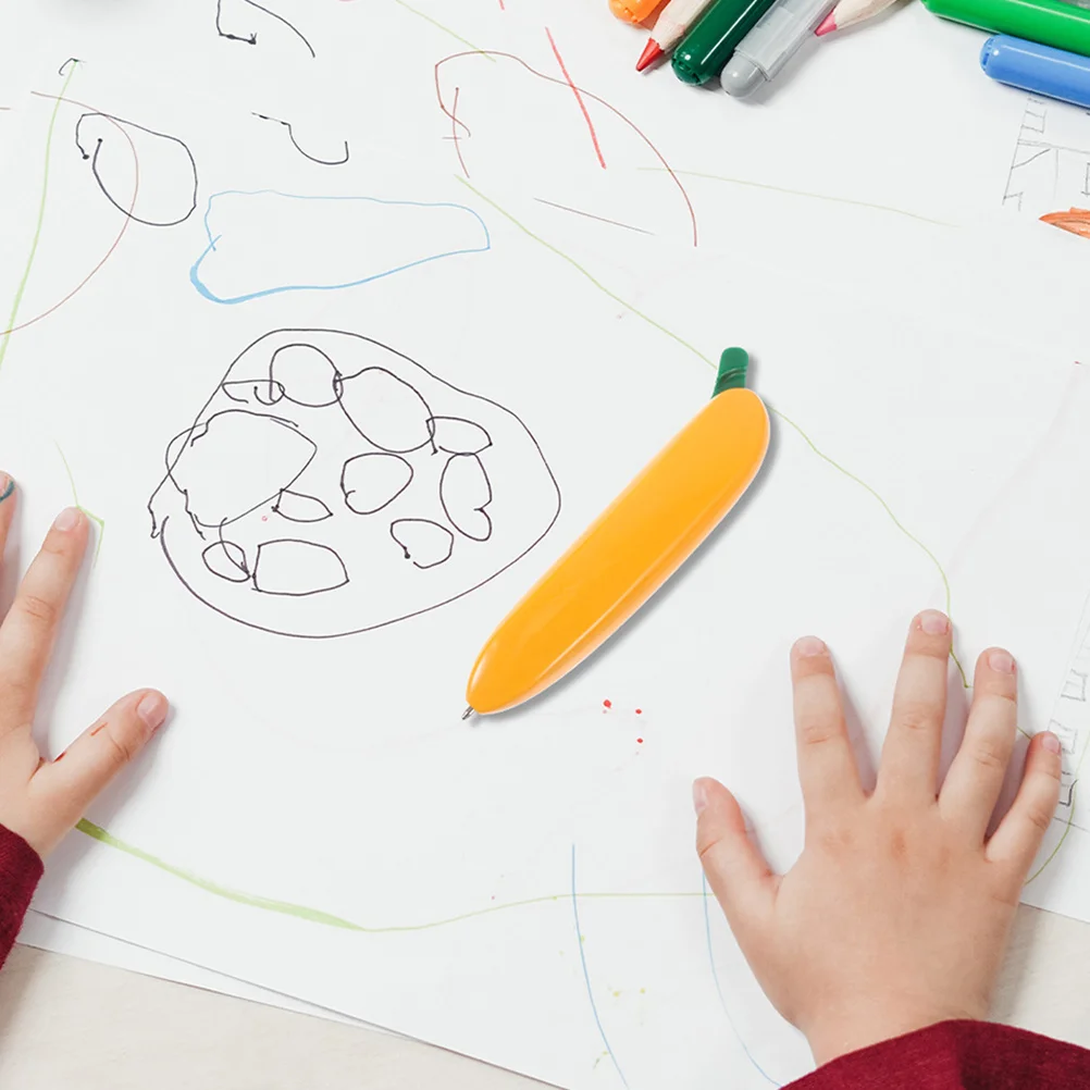 

Banana Ballpoint Pen Black Ink Smooth Writing Ergonomic Office School Desk Accessory Pen for Journaling Adults