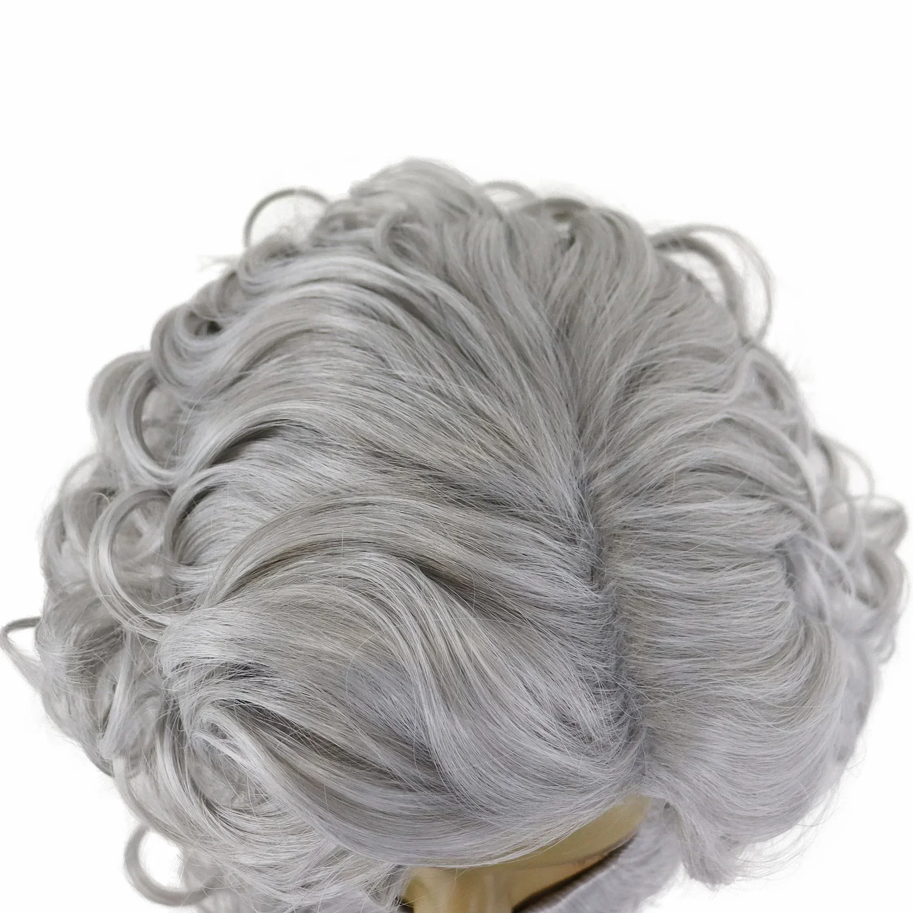 Synthetic Wizard Beard and Wig Sets Short Gray Old Man Curly Wig Costume  Zeus Cosplay Suit Grey for Men Carnival Christmas Party - AliExpress  200165144