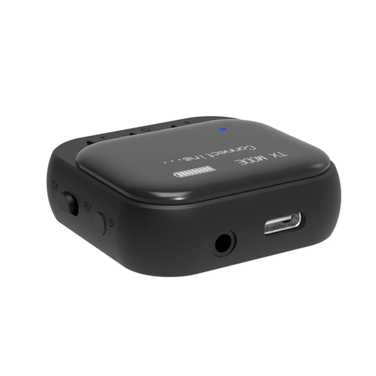 POP-lBluetooth 5.2 Tampilan Penerima Bluetooth Penerima Pemancar Bluetooth 2-In-1 3.5Mm Bluetooth Portabel Mobil