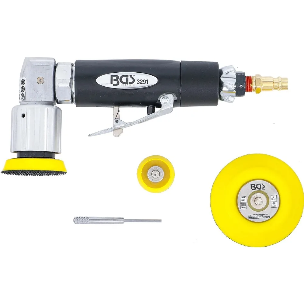 Adjustable Eccentric Angle Grinder Polisher with 30-75mm Disc Holder for Compressed Air Use