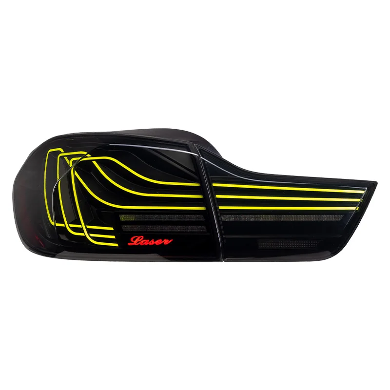 DK MOTION اكسسوارات السيارات مصباح ليد خلفي لسيارات BMW 4 سلسلة M4 F82 F83 F32 F33 F36 2013-2021 الذيل ضوء Drl الخلفية وقف الفرامل #5