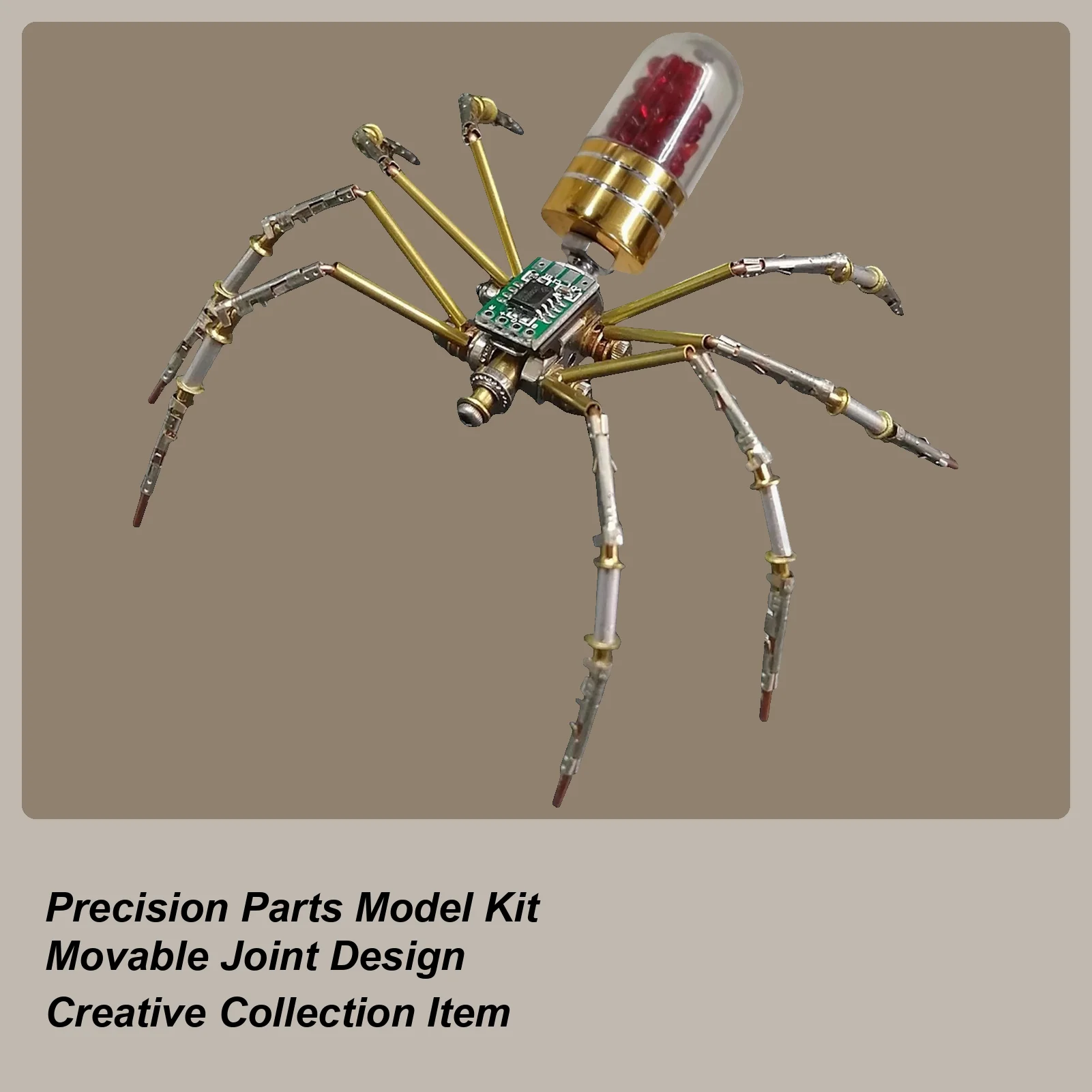 3D Spider Puzzle 3D Metal Mechanical Fun Handmade Board Game Spider Model Hobby Kit For Board Game School Activities Leisure