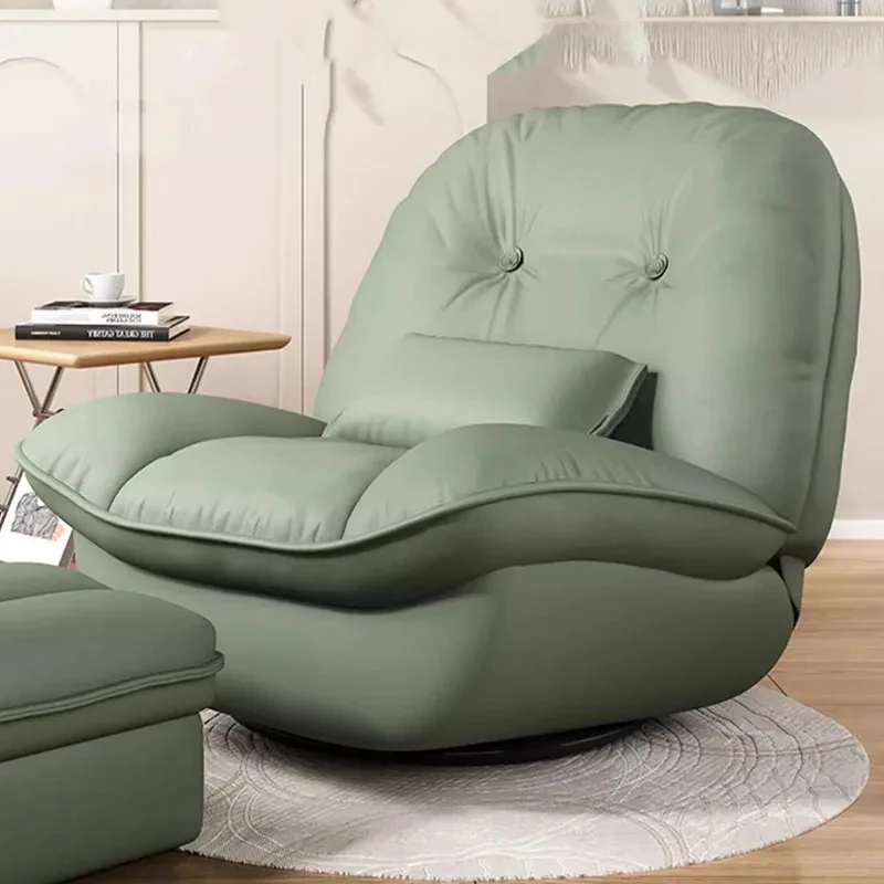 Unique Waterproof Sofa Chair Dusty Soft Simple Recliner Living Room Sofas Nordic Leather Lounge Sillon Reclinables Furniture