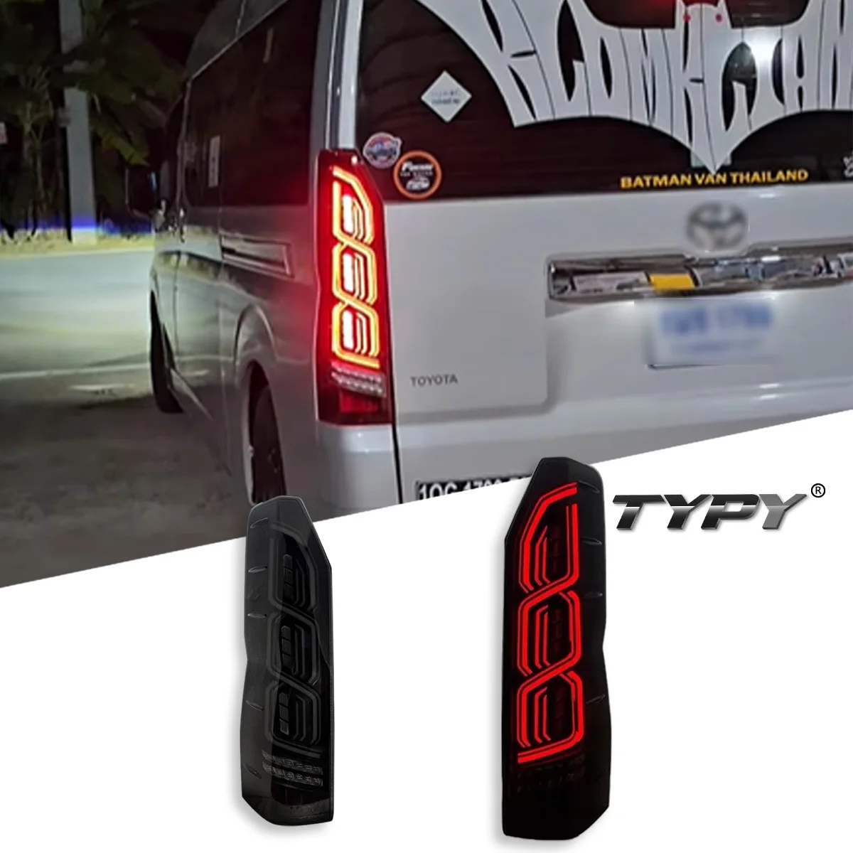

TYPY Car For Toyota Hiace 2019-2025 Headlight Upgrade Modified to New DRL Dynamic Turn Signal LED Headlight Auto Accessories
