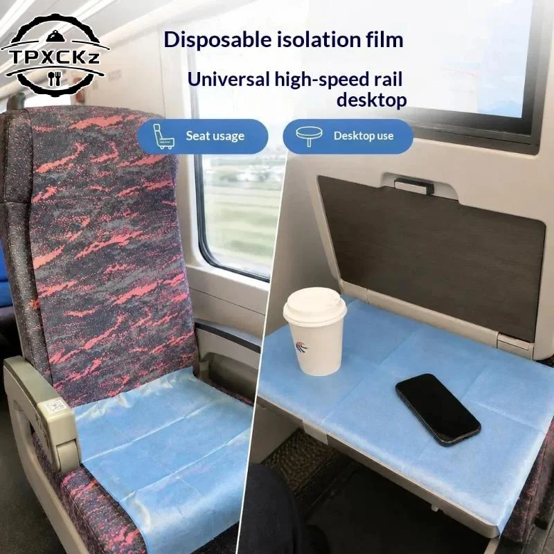 10Pcs Portable Disposable Seat Cover Travel Isolation Mat Thick Waterproof Oilproof Anti Dirty Pad For Train Airplane Trip